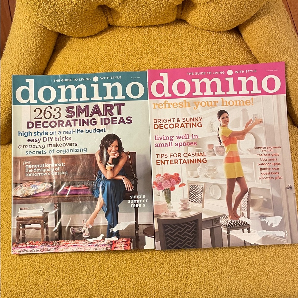 2 DOMINO MAGAZINES Jun/Jul 2008 August 2008 Issues / Condé Nast